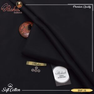 Authentic Pasha unstitched suit with brand card and buttons