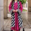 Premium Black Printed Ladies Suit - Premium Winter Kameez