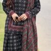 Buy Linen 3 Piece Dress in Green Color - Winter Collection