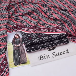 Unstitched Dress Material with Printed Dupatta in Blue