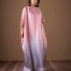 3 piece unstitched fancy silk dress for evening parties