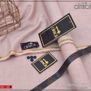 Elegant Almira gents wool suit fabric with premium brand card