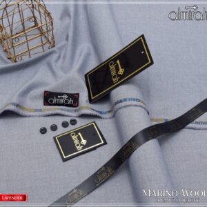 Almira unstitched winter suit featuring designer Almirah button set