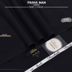 Pasha soft cotton suit in official poly bag packaging