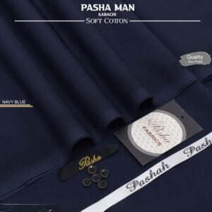 Man wearing Pasha premium soft cotton unstitched suit in Pakistan