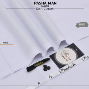 Traditional Pakistani menswear unstitched cotton suit by Pasha