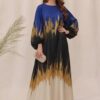 Modern digital printed silk dress material for ladies