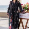 Floral Motif Design Classic Khaddar Peplum Dress Ladies Fancy Suit - Pakistani Traditional Style