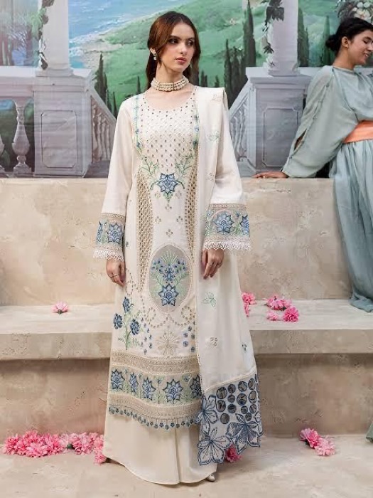 Pearl Beaded Tissue Silk Gharara Outfit Designer Party Wear - Best E-commerce Clothing