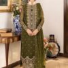 Classic Mukesh Work Pure Organza Maxi Dress Collection Women Festive Wear - Boutique Style Fashion