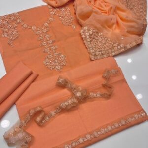 Luxury Zari Detailed Rich Velvet Straight Kurta Set Exclusive Wedding Apparel - Boutique Style Fashion