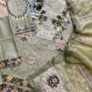 Premium Handwork Premium Chiffon Straight Kurta Set Ladies Fancy Suit - Best E-commerce Clothing