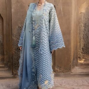 Intricate Thread Work Jacquard Gharara Outfit Women Festive Wear - Best E-commerce Clothing