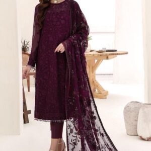 Zarif ZFX-1849 Heavy Embroidered Chiffon 3 Piece Suit - Premium Collection