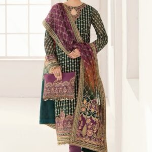 Sequin Embellished Luxury Lawn Sharara Suit Premium Formal Wear - Best E-commerce Clothing