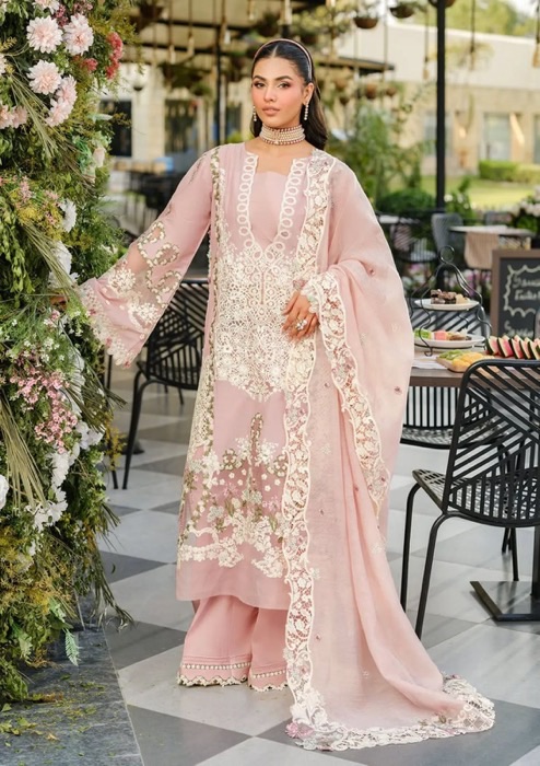 Premium Handwork Raw Silk Long Frock Design Women Festive Wear - Boutique Style Fashion