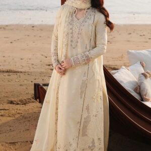 Floral Motif Design Luxury Lawn Sharara Suit Ladies Fancy Suit - Boutique Style Fashion