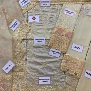 Floral Motif Design Winter Dhanak Lehenga Style Premium Formal Wear - Top Brand in Pakistan