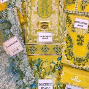 Hand-Crafted Tilla Work Luxury Lawn Lehenga Style Premium Formal Wear - Top Brand in Pakistan