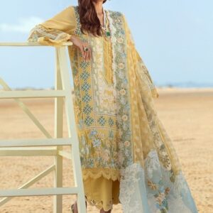 Digital Printed & Embroidered Pure Organza 3 Piece Unstitched Ladies Fancy Suit - Best E-commerce Clothing