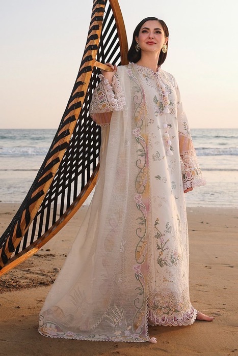 Intricate Thread Work Premium Chiffon Lehenga Style Exclusive Wedding Apparel - Boutique Style Fashion