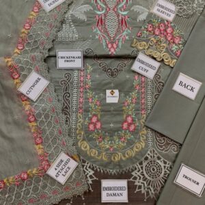 Sequin Embellished Premium Chiffon Gharara Outfit Exclusive Wedding Apparel - Top Brand in Pakistan