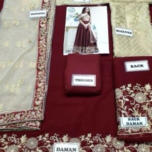 Bridal Heavy Embellished Banarasi Silk Pishwas Dress Exclusive Wedding Apparel - Boutique Style Fashion