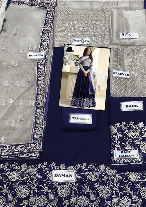 Intricate Thread Work Banarasi Silk Lehenga Style Luxury Bridal Dress - Pakistani Traditional Style
