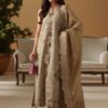 White Khaddar Fancy Dress - Traditional Wear in Pakistan