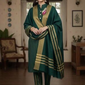 Buy Winter Unstitched Suit in Maroon Color - Winter Collection