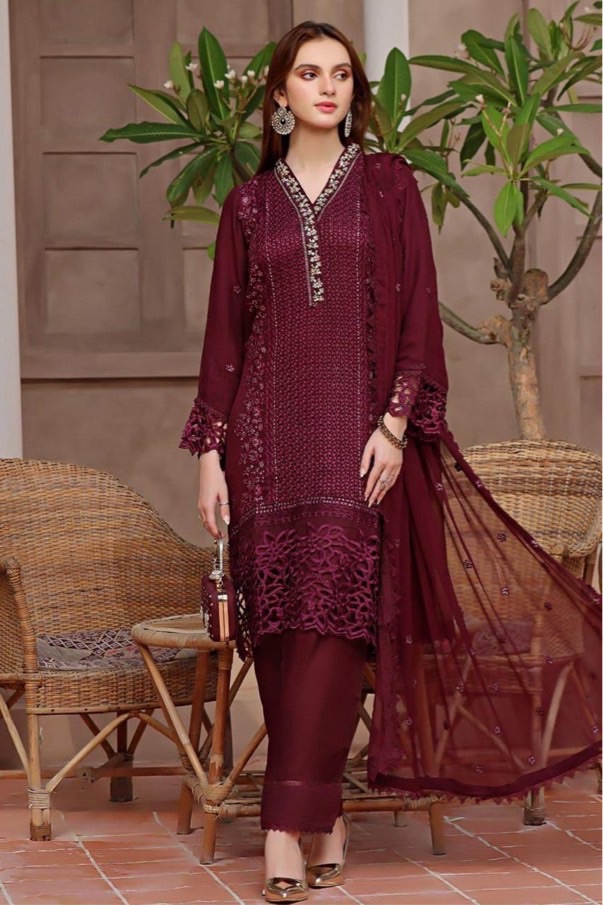 Premium Handwork Raw Silk A-Line Frock Women Festive Wear - Latest Design 2026