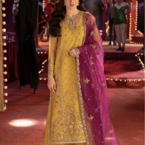 Purple Velvet 3 Piece Unstitched Suit - Latest Design in Pakistan