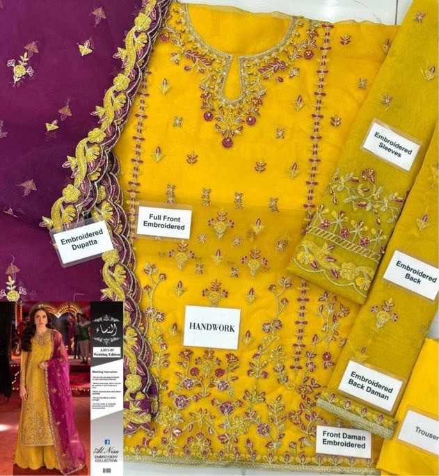 Green Khaddar Party Wear Suit - Traditional Wear in Pakistan