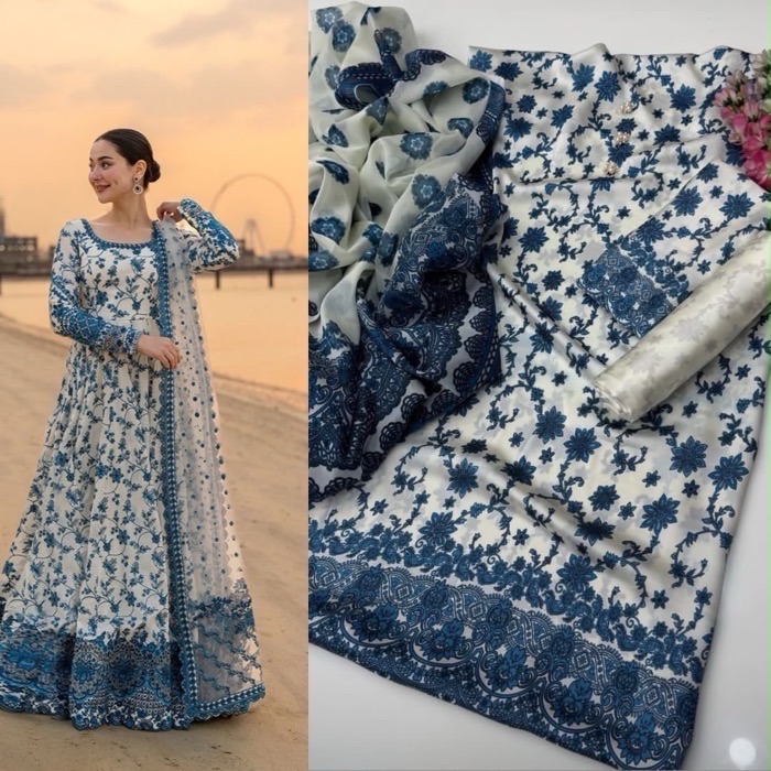 Colorful Tie N Die silk dupatta for ladies 3 piece suit