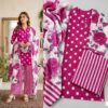Vibrant Shamooz silk festive outfit for spring season