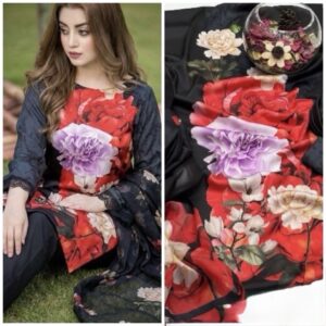 Tie N Die digital printed silk shirt from Kameez Shop