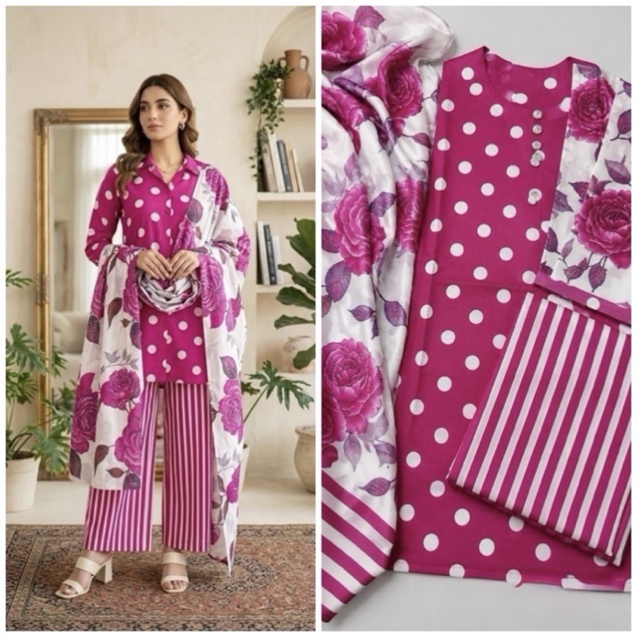 Unstitched Shamooz silk festive wear suit in Pakistan