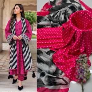 High quality Shamooz silk fabric 3 piece dress material