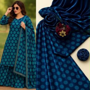 Ladies silk 3 piece suit in vibrant tie and dye print
